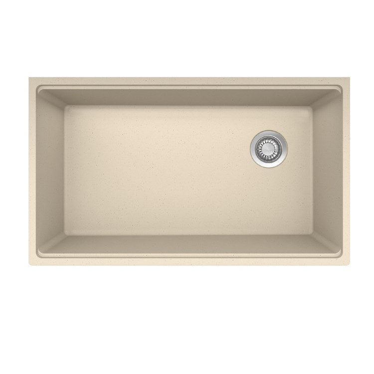 Kitchen Sink Maris 33 x 19 Inch 1 Bowls Workcenter Champagne Undermount Rectangle Granite - Image 2