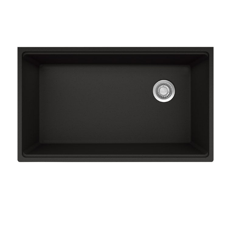 Kitchen Sink Maris 33 x 19 Inch 1 Bowls Workcenter Oynx Undermount Rectangle Granite - Image 2