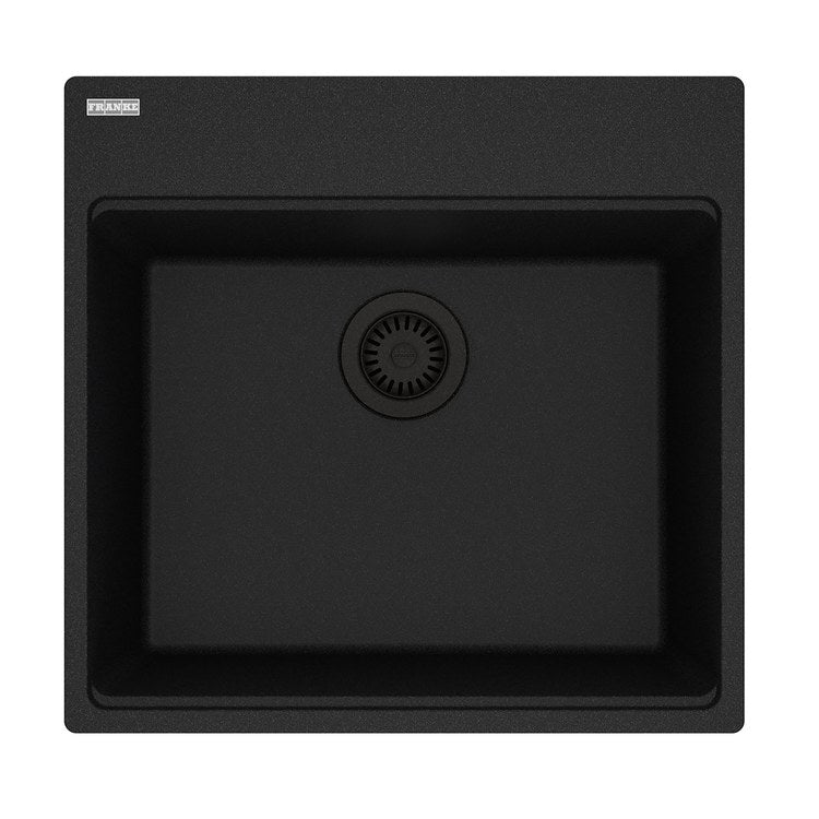 Kitchen Sink Maris 22 x 21 Inch 1 Bowls 4 Hole Oynx Topmount/Undermount Rectangle Granite - Image 1