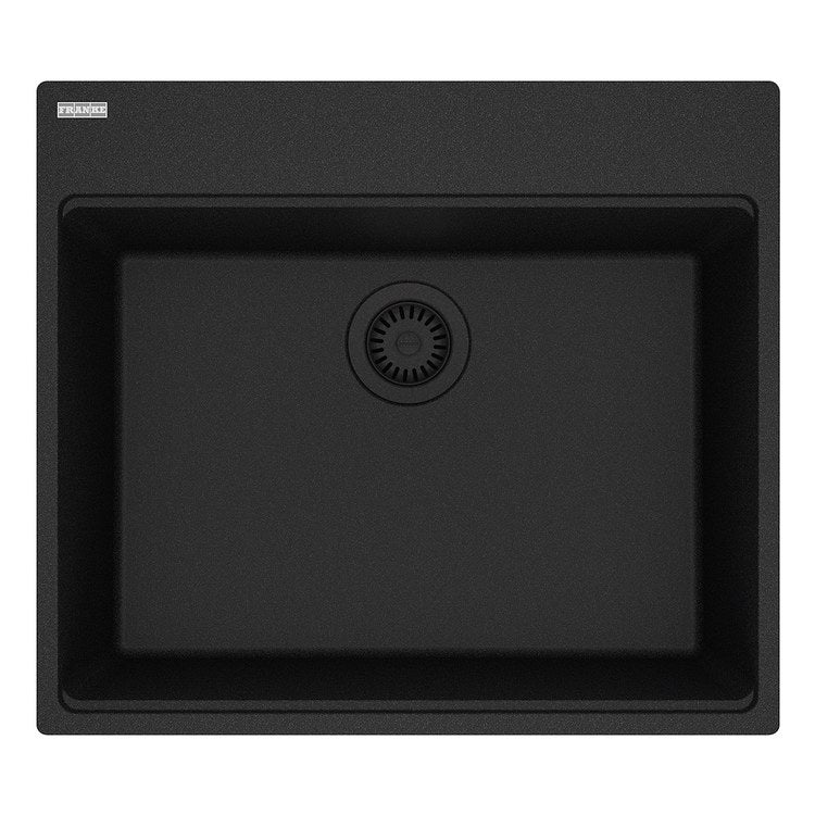 Kitchen Sink Maris 25 x 22 Inch 1 Bowls 5 Hole Oynx Topmount/Undermount Rectangle Granite