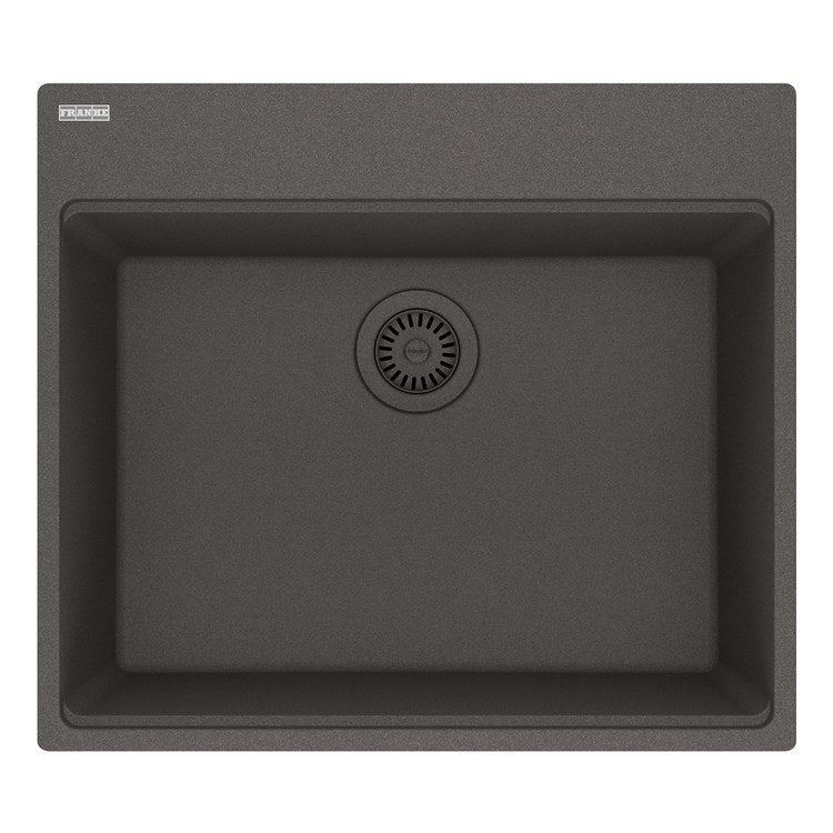 Kitchen Sink Maris 25 x 22 Inch 1 Bowls 5 Hole Slate Gray Topmount/Undermount Rectangle Granite - Image 1