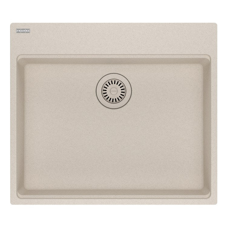 Kitchen Sink Maris 25 x 22 Inch 1 Bowls 5 Hole ADA Champagne Topmount/Undermount Rectangle Granite - Image 1