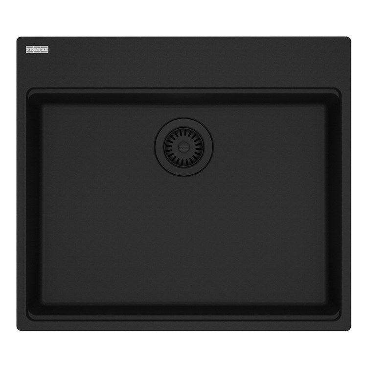 Kitchen Sink Maris 25 x 22 Inch 1 Bowls 5 Hole ADA Matte Black Topmount/Undermount Rectangle Granite - Image 1