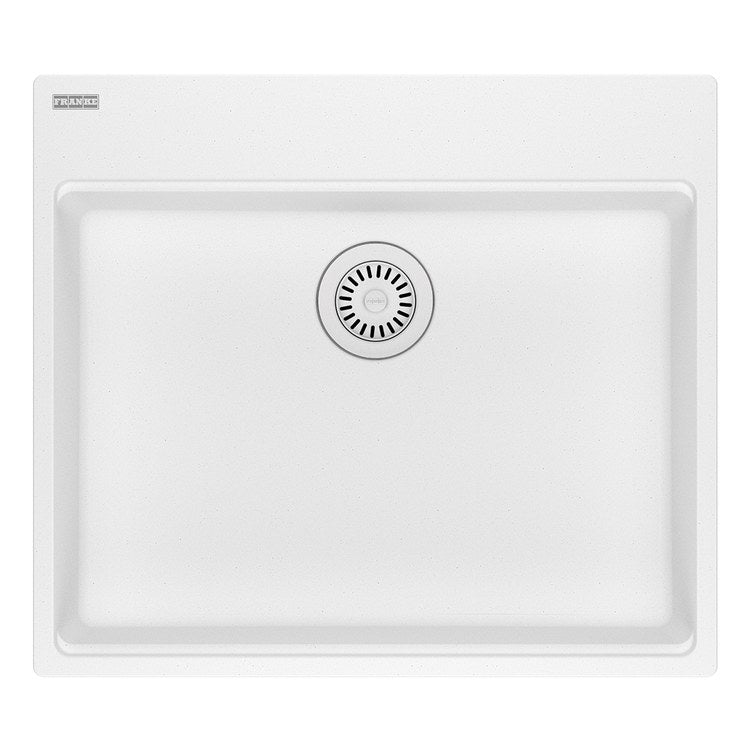 Kitchen Sink Maris 25 x 22 Inch 1 Bowls 5 Hole ADA Polar White Topmount/Undermount Rectangle Granite - Image 1