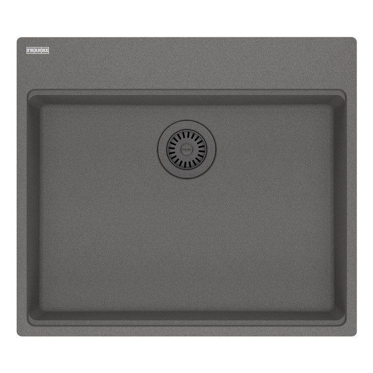 Kitchen Sink Maris 25 x 22 Inch 1 Bowls 5 Hole ADA Shadow Gray Topmount/Undermount Rectangle Granite - Image 1