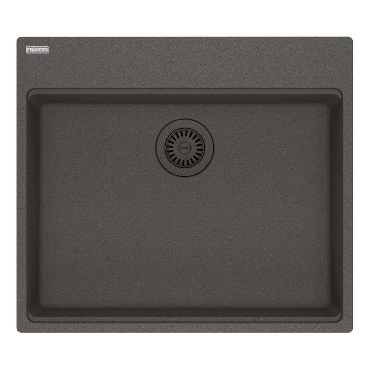 Kitchen Sink Maris 25 x 22 Inch 1 Bowls 5 Hole ADA Slate Gray Topmount/Undermount Rectangle Granite - Image 1