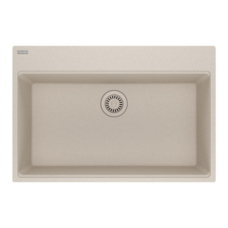 Kitchen Sink Maris 31 x 20 Inch 1 Bowls 5 Hole Champagne Topmount/Undermount Rectangle Granite - Image 1