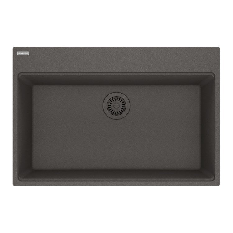 Kitchen Sink Maris 31 x 20 Inch 1 Bowls 5 Hole Slate Gray Topmount/Undermount Rectangle Granite - Image 1