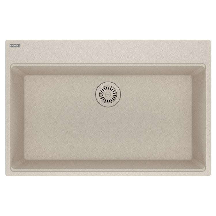 Kitchen Sink Maris 33 x 22 Inch 1 Bowls 5 Hole Champagne Topmount/Undermount Rectangle Granite - Image 1
