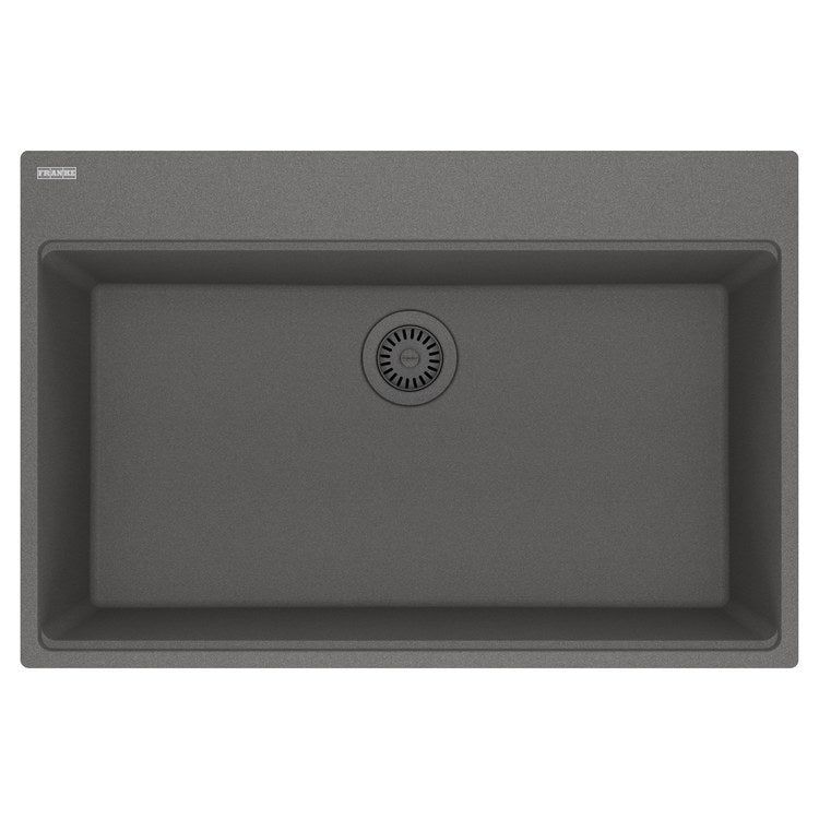 Kitchen Sink Maris 33 x 22 Inch 1 Bowls 5 Hole Shadow Gray Topmount/Undermount Rectangle Granite - Image 1