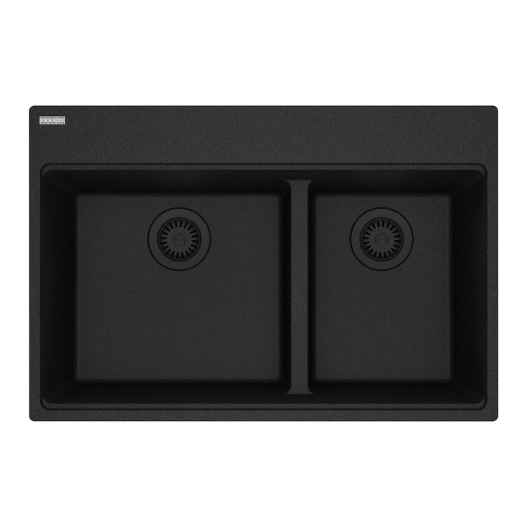 Kitchen Sink Maris 31 x 21 Inch 2 Bowls Low Divide Offset 5 Hole Oynx Topmount/Undermount Rectangle Granite