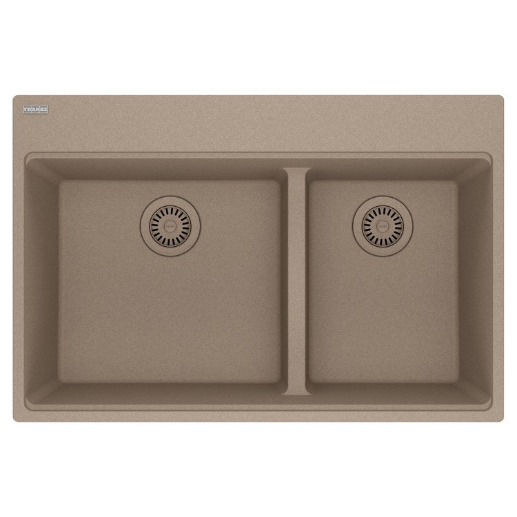 Kitchen Sink Maris 33 x 22 Inch 2 Bowls Low Divide Offset 5 Hole Oyster Topmount/Undermount Rectangle Granite