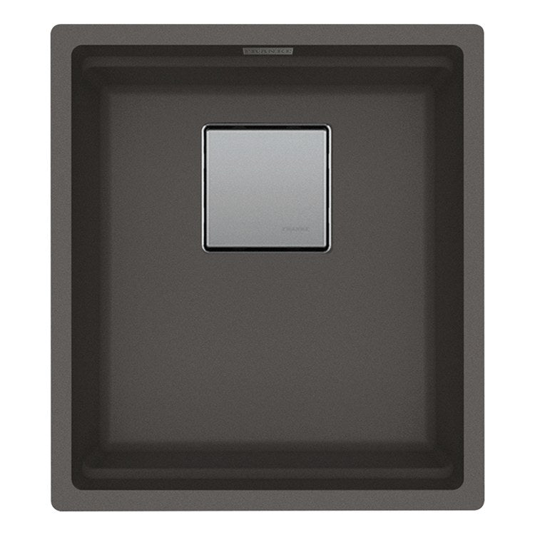 Kitchen Sink Peak 16-1/8 x 18-1/8 Inch 1 Bowls Slate Gray Undermount Rectangle Granite