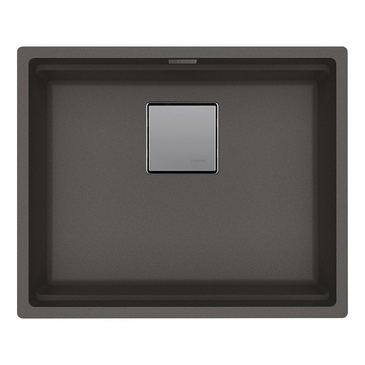 Kitchen Sink Peak 22-1/16 x 18-1/8 Inch 1 Bowls Slate Gray Undermount Rectangle Granite
