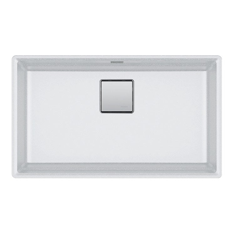 Kitchen Sink Peak 32 x 18-3/4 Inch 1 Bowls Polar White Undermount Rectangle Granite - Image 1