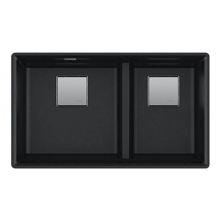 Kitchen Sink Peak 32 x 19 Inch 2 Bowls Low Divide Oynx Undermount Rectangle Granite - Image 1
