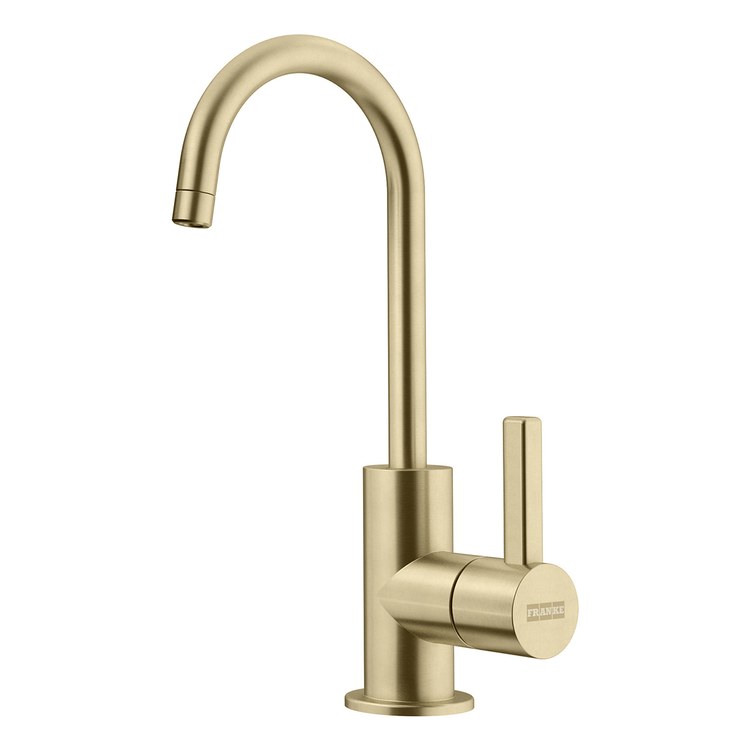 Cold Water Dispenser Universal 1 Lever ADA J-Shaped Swivel Gold