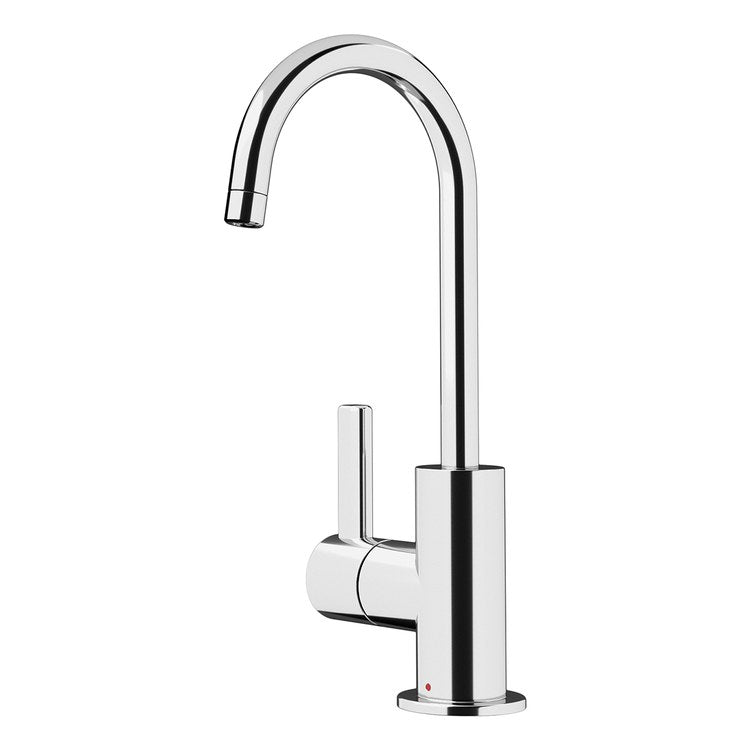 Hot Water Dispenser Universal Less Tank 1 Lever J-Shaped Swivel Polished Chrome