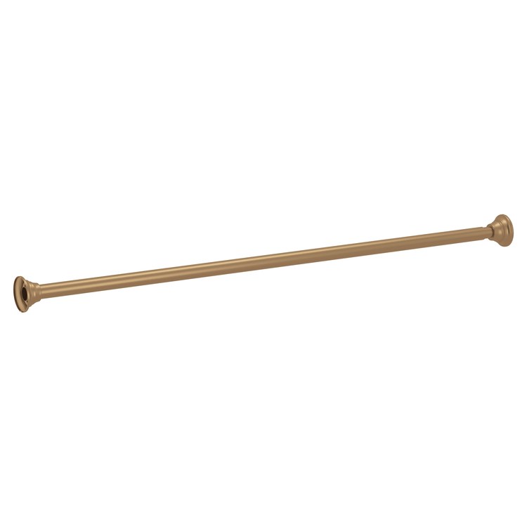 Shower Rod Decorative Tension Bronzed Gold 44 to 72 Inch Stainless Steel