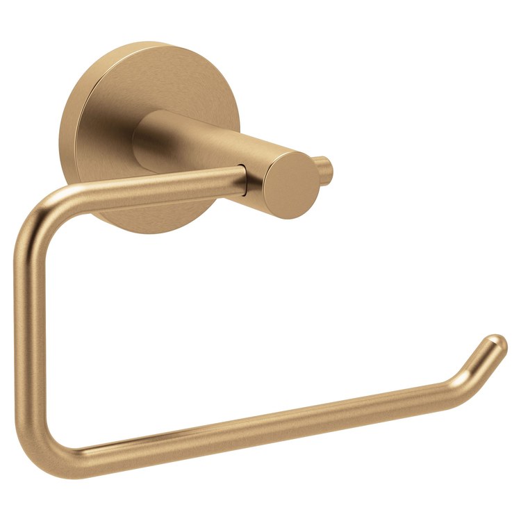 Toilet Paper Holder Arlys Bronzed Gold Zinc 6 Inch 2-5/8 Inch Wall - Image 1