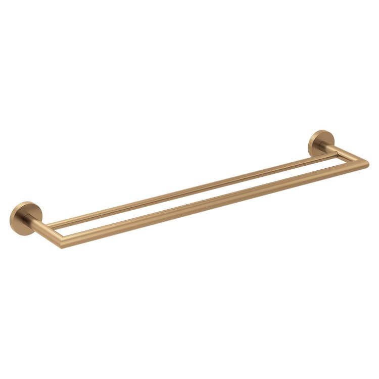 Towel Bar Arlys 24 Inch Double Bronzed Gold Zinc - Image 1