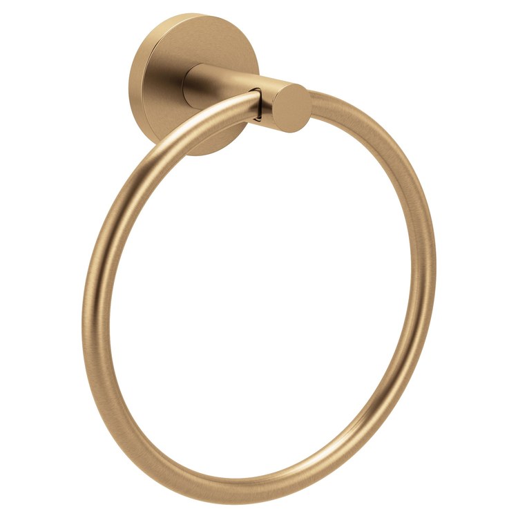 Towel Ring Arlys 6 Inch Bronzed Gold Zinc 2-3/4 Inch - Image 1