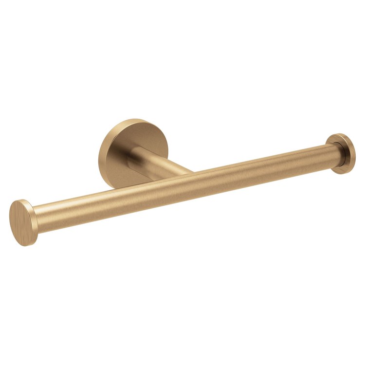 Toilet Paper Holder Arlys Double Post Bronzed Gold Zinc 11 Inch 2-3/4 Inch Wall - Image 1