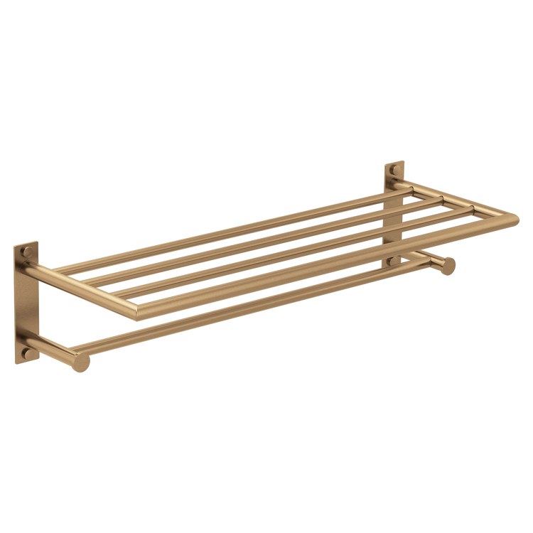 Shelf Arlys Bronzed Gold 24 Inch Zinc - Image 1