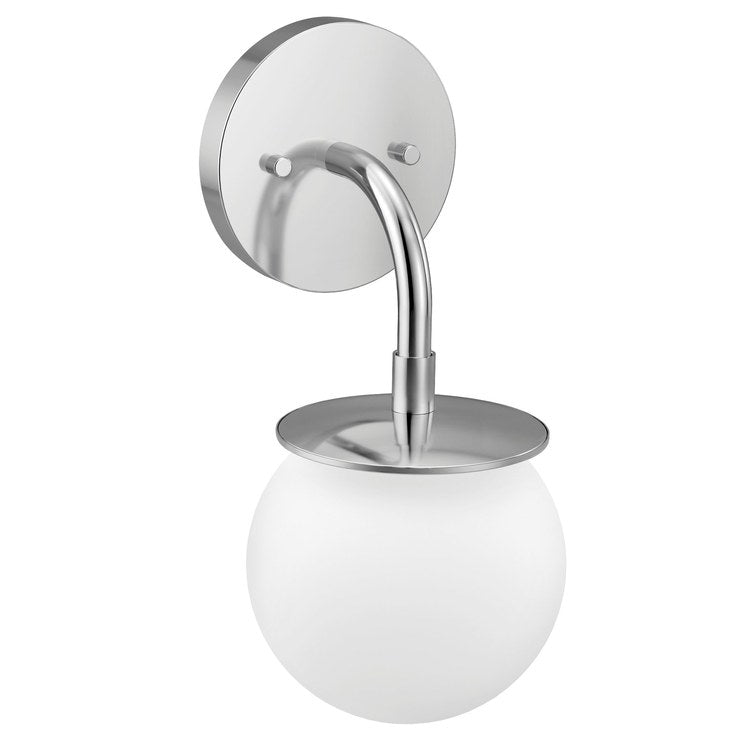 Bath Light Cia 1 Lamp Chrome Globe Candlabra Type B 60 Watt