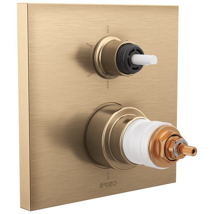 Thermostatic Valve Trim Frank Lloyd Wright 6 Function Less Handle Luxe Gold - Image 1