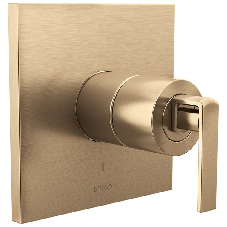 Pressure Balance Valve Trim Frank Lloyd Wright Less Handle Luxe Gold 6-1/2 Inch - Image 3