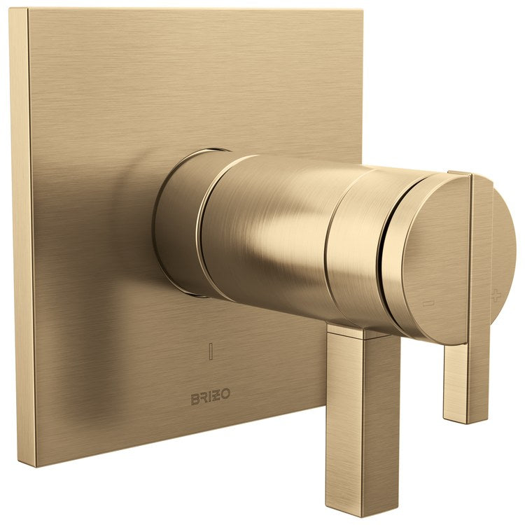 Thermostatic Valve Trim Frank Lloyd Wright TempAssure Less Handle Luxe Gold - Image 2