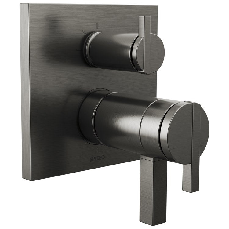 Handle Kit Frank Lloyd Wright Zinc 3 Lunar Brilliance Luxe Steel ADA for TempAssure Thermostatic Valve - Image 3