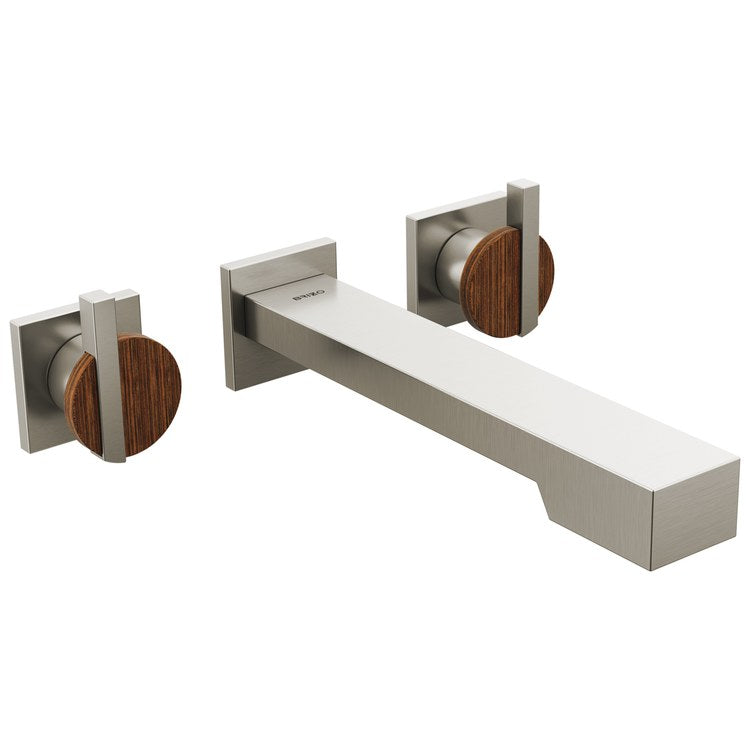 Handle Kit Frank Lloyd Wright Zinc 2 Lunar Brilliance Luxe Nickel/Wood ADA for Tub Filler - Image 2