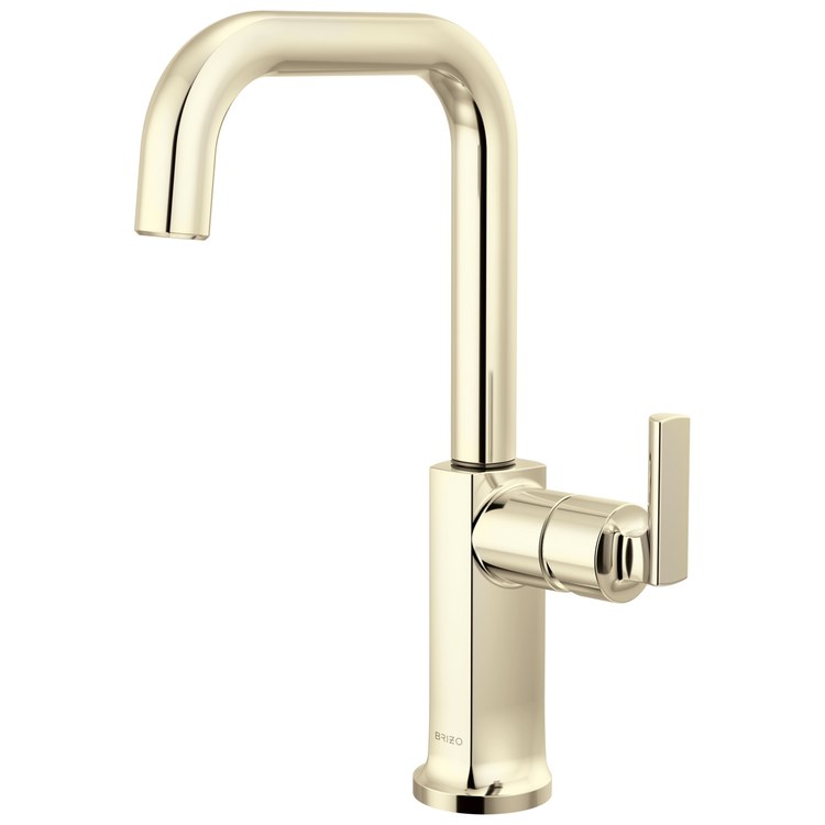 Bar Faucet Kintsu Less Handle Lumicoat Polished Nickel Square 1.8 Gallons per Minute - Image 3