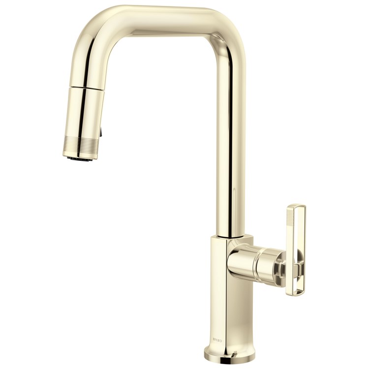Kitchen Faucet Kintsu Less Handle Lumicoat Polished Nickel Pull Down Square 1 Hole 1.8 Gallons per Minute - Image 2