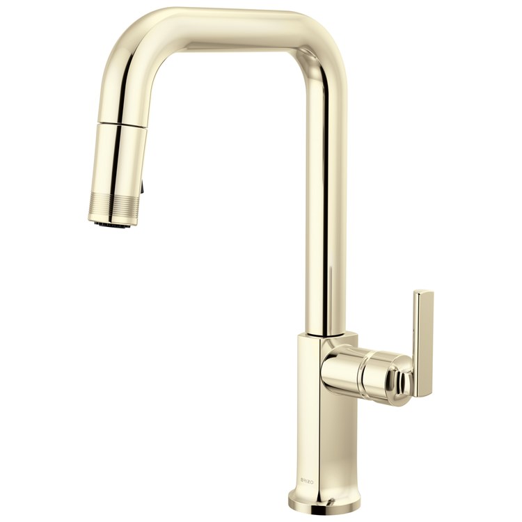 Kitchen Faucet Kintsu Less Handle Lumicoat Polished Nickel Pull Down Square 1 Hole 1.8 Gallons per Minute - Image 3