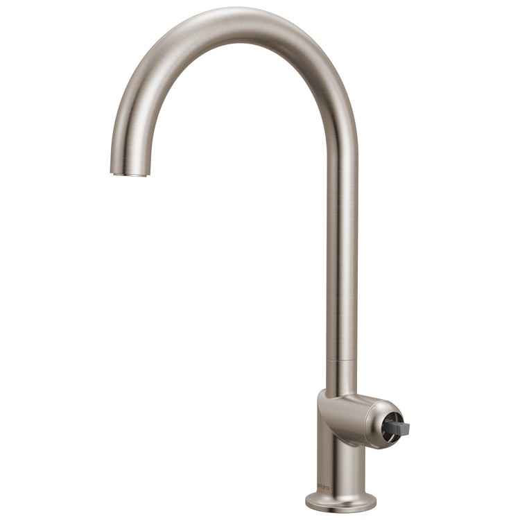Kitchen Faucet Odin Less Handle Stainless Steel Pull Down Arc 1 Hole 1.8 Gallons per Minute - Image 1