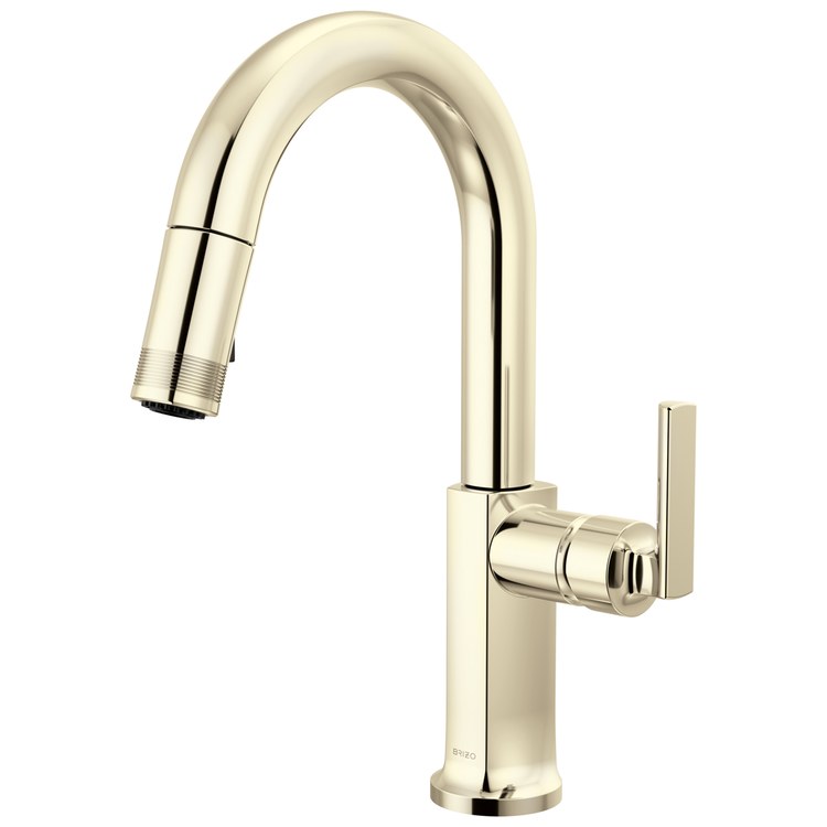Prep Faucet Kintsu Less Handle Lumicoat Polished Nickel Pull Down Arc 1.8 Gallons per Minute - Image 3