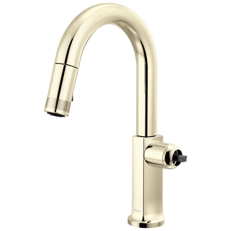 Prep Faucet Kintsu Less Handle Lumicoat Polished Nickel Pull Down Arc 1.8 Gallons per Minute - Image 1
