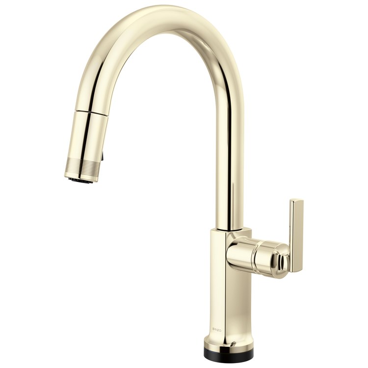 Kitchen Faucet Kintsu Touch Activation Less Handle Lumicoat Polished Nickel Pull Down Arc 1 Hole 1.8 Gallons per Minute - Image 2