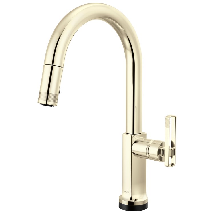 Kitchen Faucet Kintsu Touch Activation Less Handle Lumicoat Polished Nickel Pull Down Arc 1 Hole 1.8 Gallons per Minute - Image 3