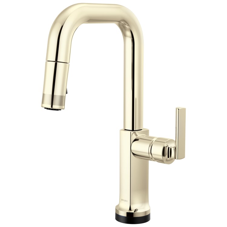 Prep Faucet Kintsu Touch Less Handle Lumicoat Polished Nickel Pull Down Square 1.8 Gallons per Minute - Image 3