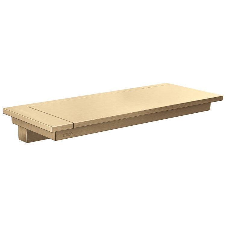 Wall Shelf Frank Lloyd Wright Luxe Gold 12 Inch Metal for Bathroom
