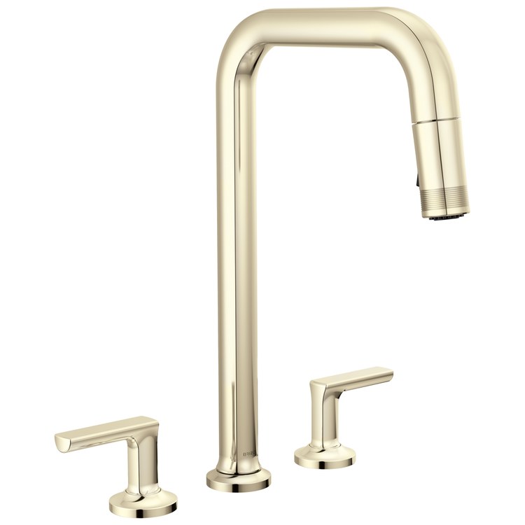 Handle Kit Kintsu Zinc 1 Lever Lumicoat Polished Nickel ADA for Kitchen Faucet - Image 2