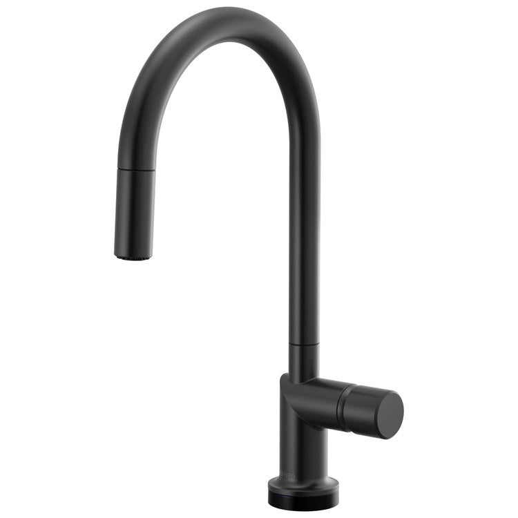 Handle Kit Odin Zinc 1 Knob Matte Black for Widespread Pull Down Faucet - Image 3