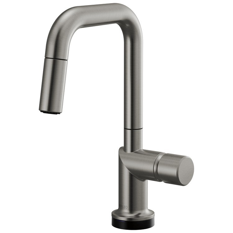 Handle Kit Odin Zinc 1 Knob Brilliance Luxe Steel for Widespread Pull Down Faucet - Image 3