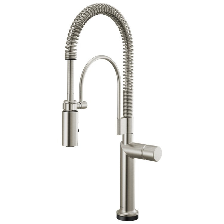 Handle Kit Odin Zinc 1 Knob Brilliance Stainless for Widespread Pull Down Faucet - Image 2