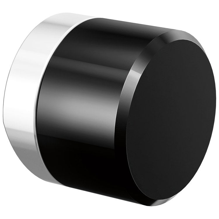 Handle Kit Odin Crystal/Zinc 1 Knob Polished Chrome/Black Crystal for Widespread Pull Down Faucet - Image 1