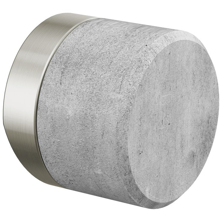 Handle Kit Odin Concrete/Zinc 1 Knob Brilliance Stainless/Concrete for Widespread Pull Down Faucet - Image 1